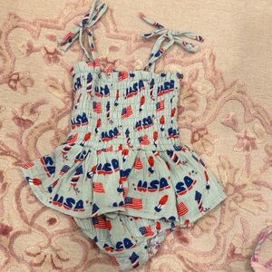 Patriotic Kids One Piece Romper- 6-12 months